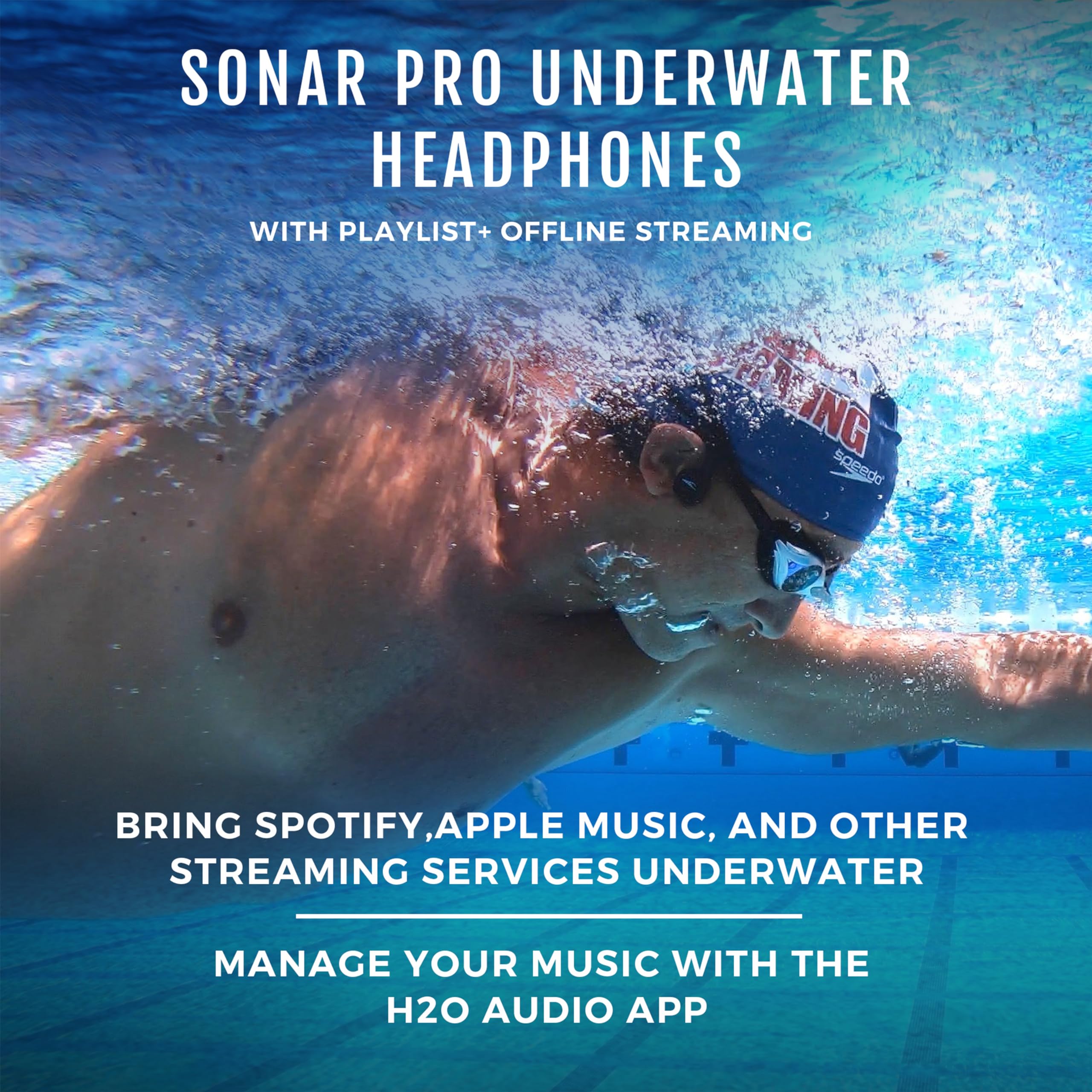 Foto 4 pulgar | Auriculares Impermeables De Conducción Ósea H2o Audio Sonar Pro - Venta Internacional.