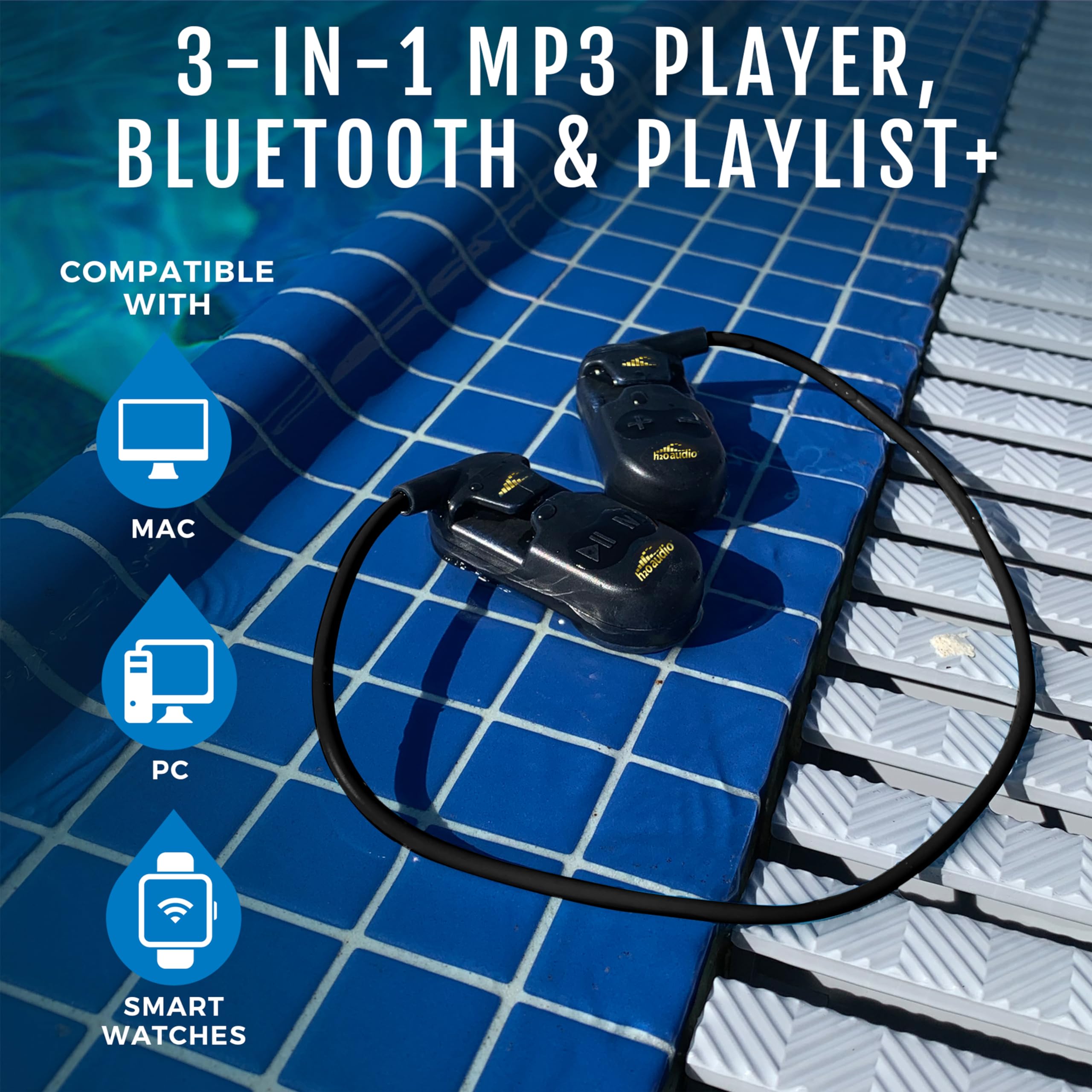 Foto 6 pulgar | Auriculares Impermeables De Conducción Ósea H2o Audio Sonar Pro - Venta Internacional.