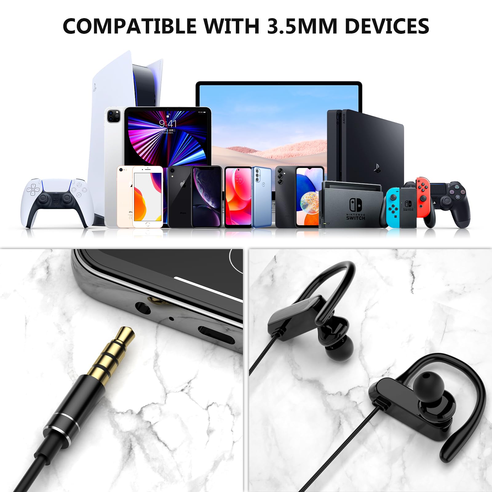 Foto 6 pulgar | Auriculares Inalámbricos Imangoo Con Micrófono De 3,5 Mm - Venta Internacional.