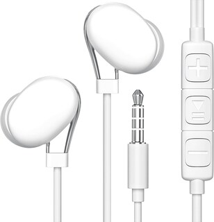 Foto 1 | Audífonos Alámbricos Maeline Blancos con Micrófono-Venta Internacional