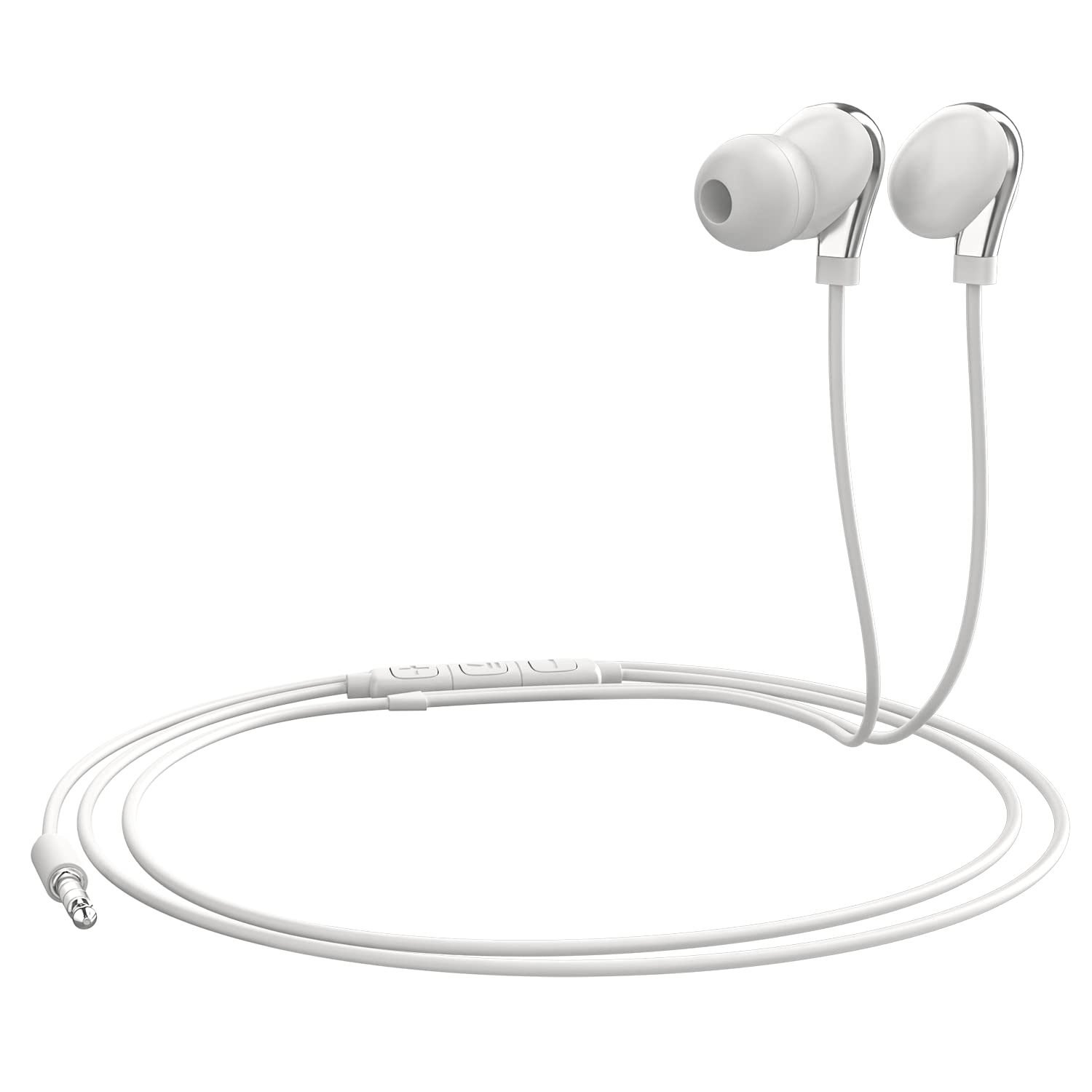 Foto 4 pulgar | Audífonos Alámbricos Maeline Blancos con Micrófono-Venta Internacional