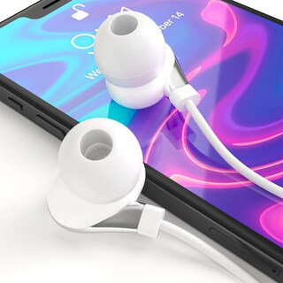 Foto 4 | Audífonos Alámbricos Maeline Blancos con Micrófono-Venta Internacional