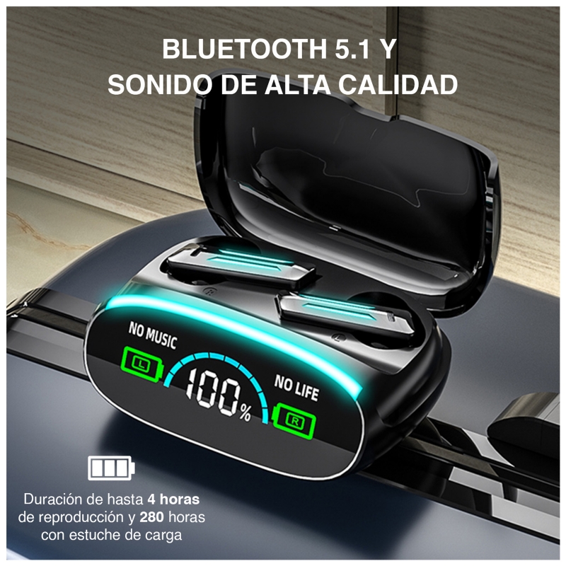 Foto 5 pulgar | Auriculares Auriculares M39 58x92x76 Cm Negros - Venta Internacional.