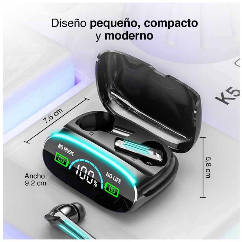 Foto 6 pulgar | Auriculares Auriculares M39 58x92x76 Cm Negros - Venta Internacional.