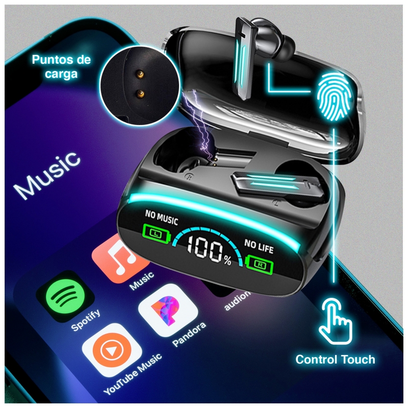 Foto 7 pulgar | Auriculares Auriculares M39 58x92x76 Cm Negros - Venta Internacional.
