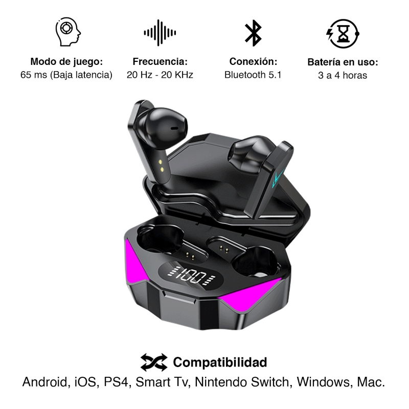 Foto 4 pulgar | Auriculares Earphones X15 Black Gamer - Venta Internacional.