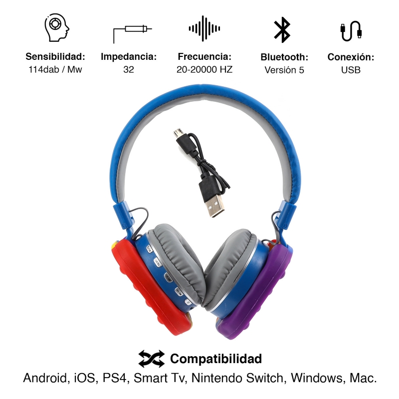 Foto 4 pulgar | Auriculares Auriculares 806e Azul - Venta Internacional.
