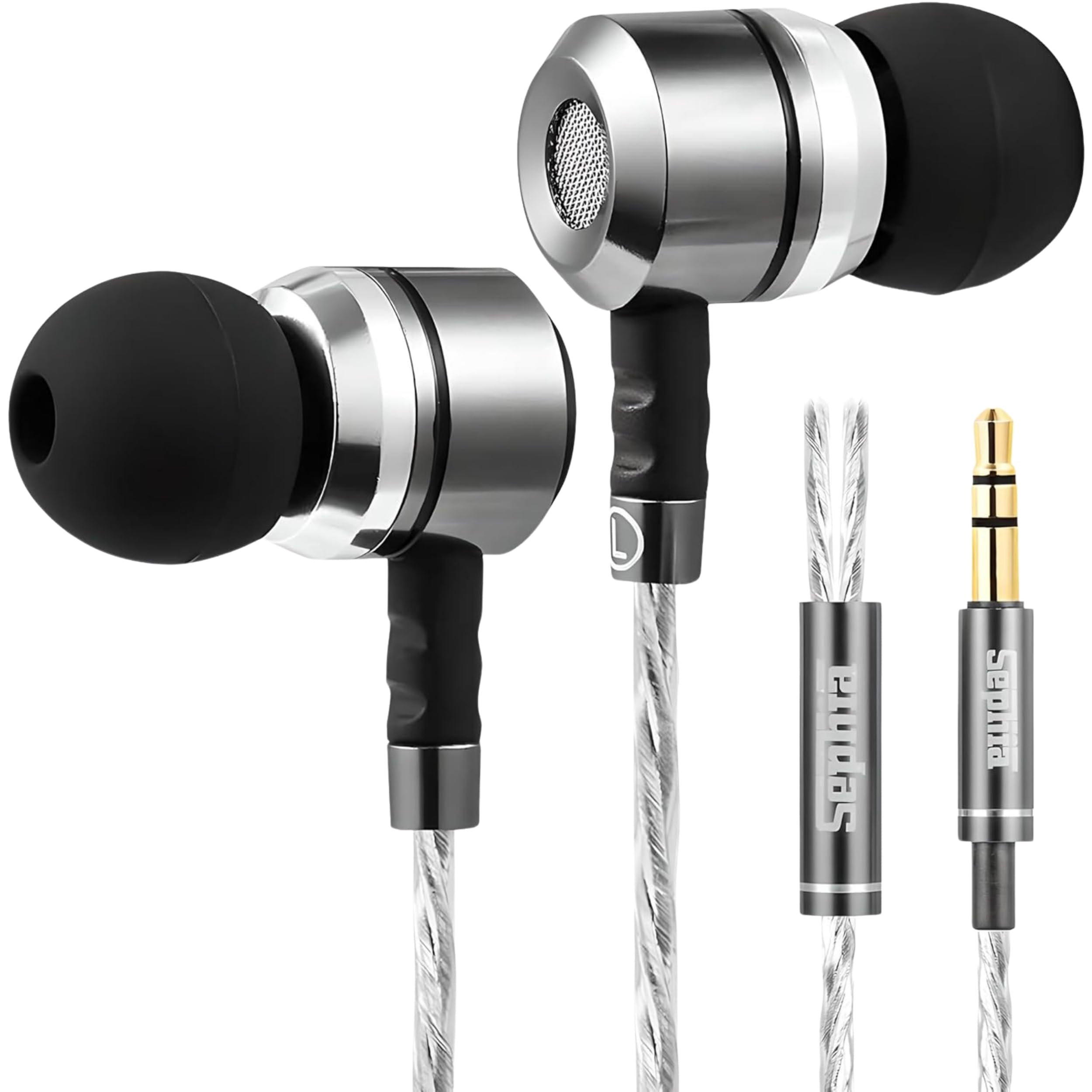 Foto 2 pulgar | Auriculares Intraurales Con Cable Sephia Sp3060 Hd Bass De Aluminio - Venta Internacional.