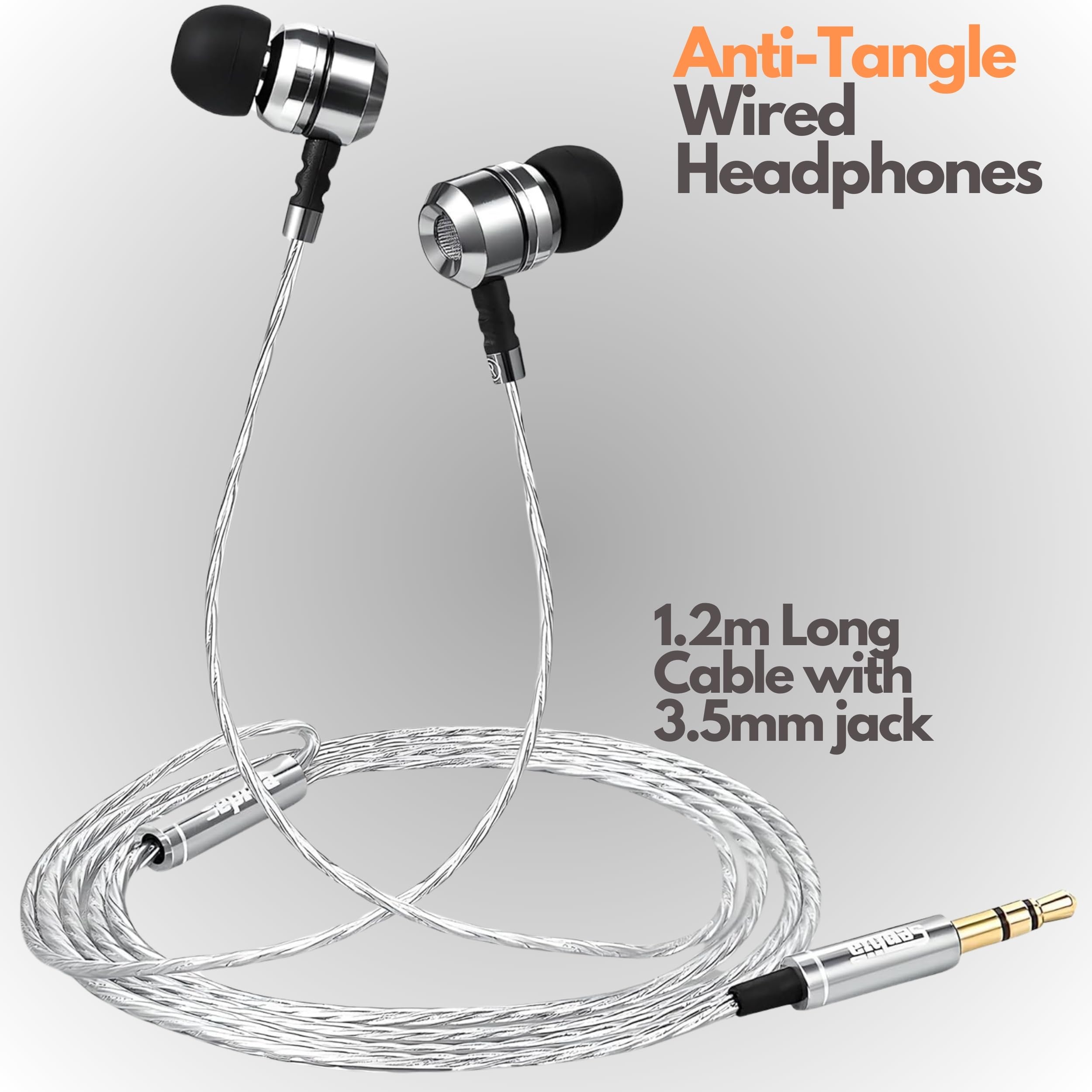 Foto 4 pulgar | Auriculares Intraurales Con Cable Sephia Sp3060 Hd Bass De Aluminio - Venta Internacional.