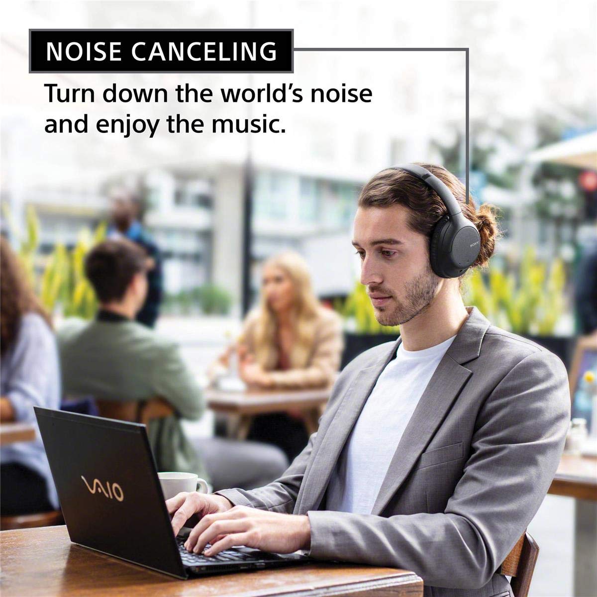 Foto 6 pulgar | Auriculares Sony Whch710n Bluetooth Con Cancelación De Ruido, Color Negro - Venta Internacional.