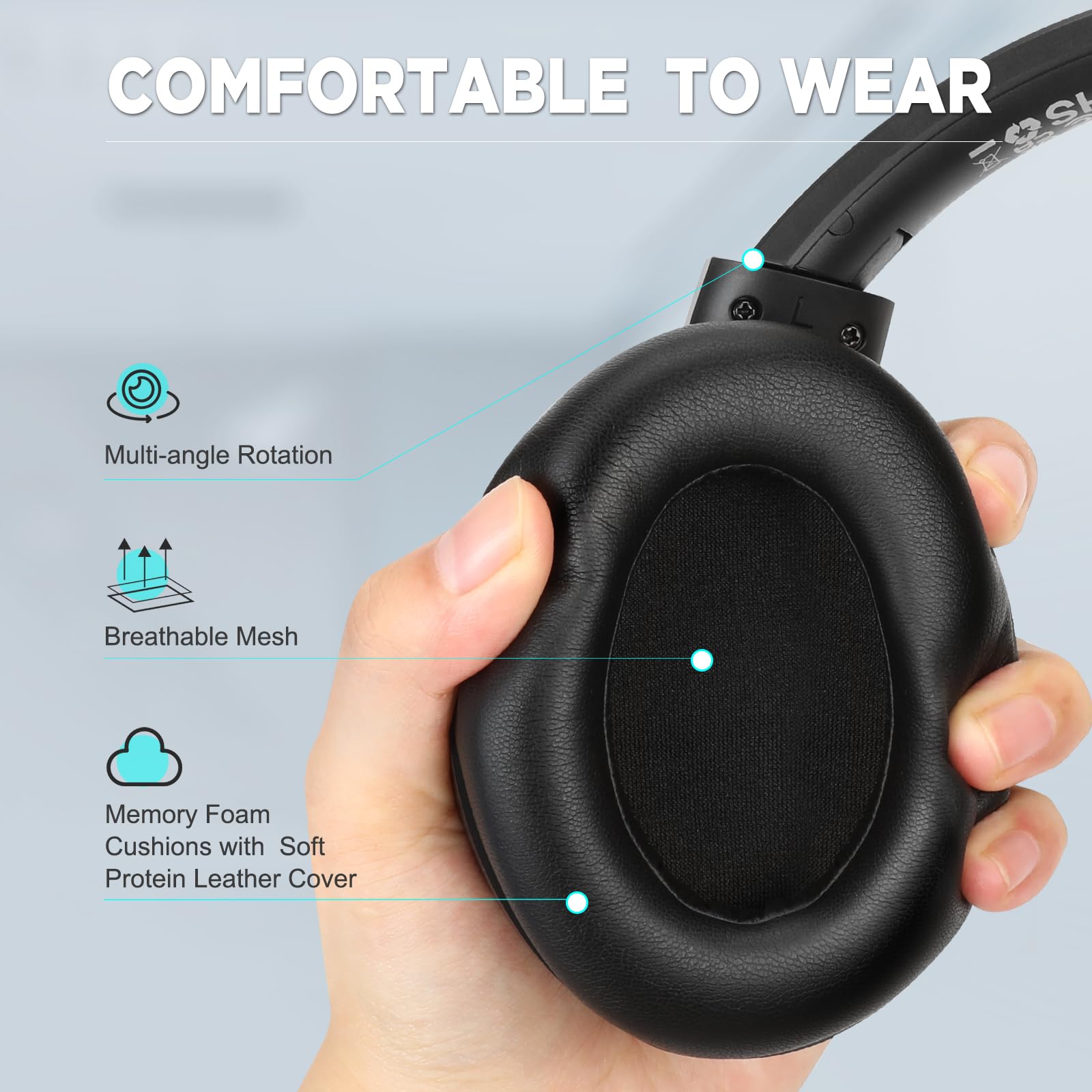 Foto 6 pulgar | Auriculares Inalámbricos Bluetooth Tuinyo Para Colocar Sobre Las Orejas, Negros - Venta Internacional.