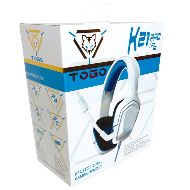 Foto 5 pulgar | Auriculares Togo K21 Pro Gamer Rgb Con Bocina De 40 Mm - Venta Internacional.