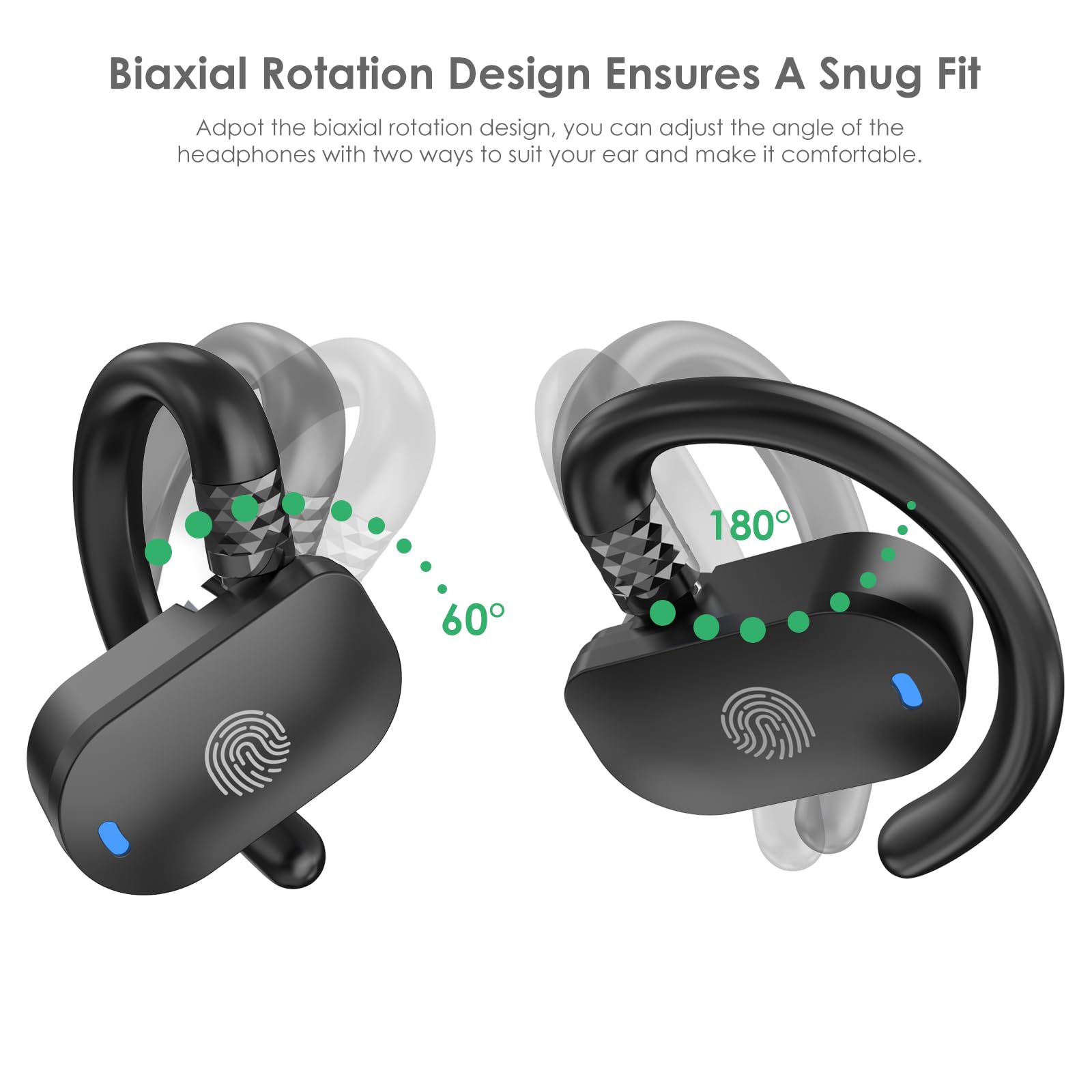 Foto 2 | Auriculares Abiertos Qaekie Wireless 5.4 True Open Ear Auriculares - Venta Internacional.