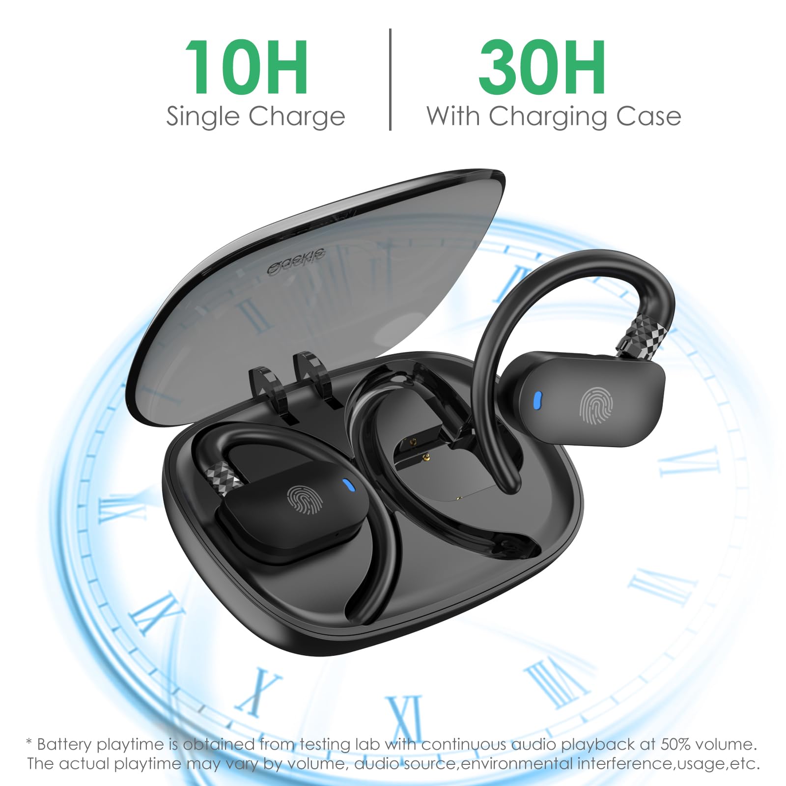 Foto 7 pulgar | Auriculares Abiertos Qaekie Wireless 5.4 True Open Ear Auriculares - Venta Internacional.