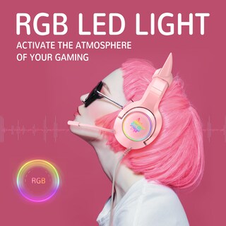 Foto 2 | Auriculares Onikuma K9 Cat On-ear Jack De 3,5 Mm Con Iluminación Rgb - Venta Internacional.