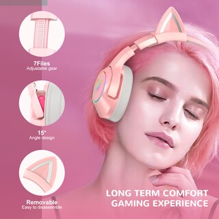 Foto 3 | Auriculares Onikuma K9 Cat On-ear Jack De 3,5 Mm Con Iluminación Rgb - Venta Internacional.