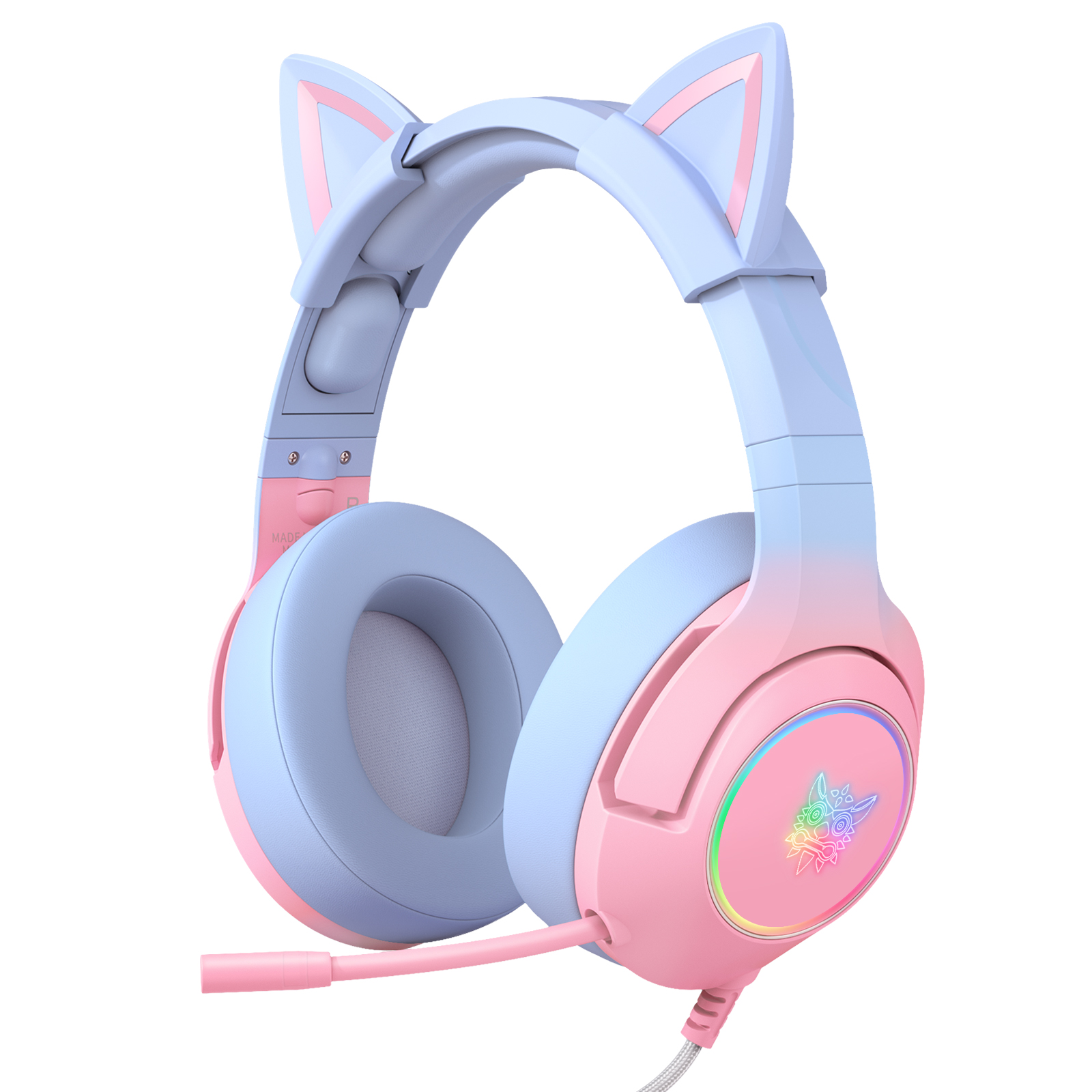 Auriculares Supraaurales Onikuma K9 Cat Con Conector De 3,5 Mm Y Luz Led - Venta Internacional.