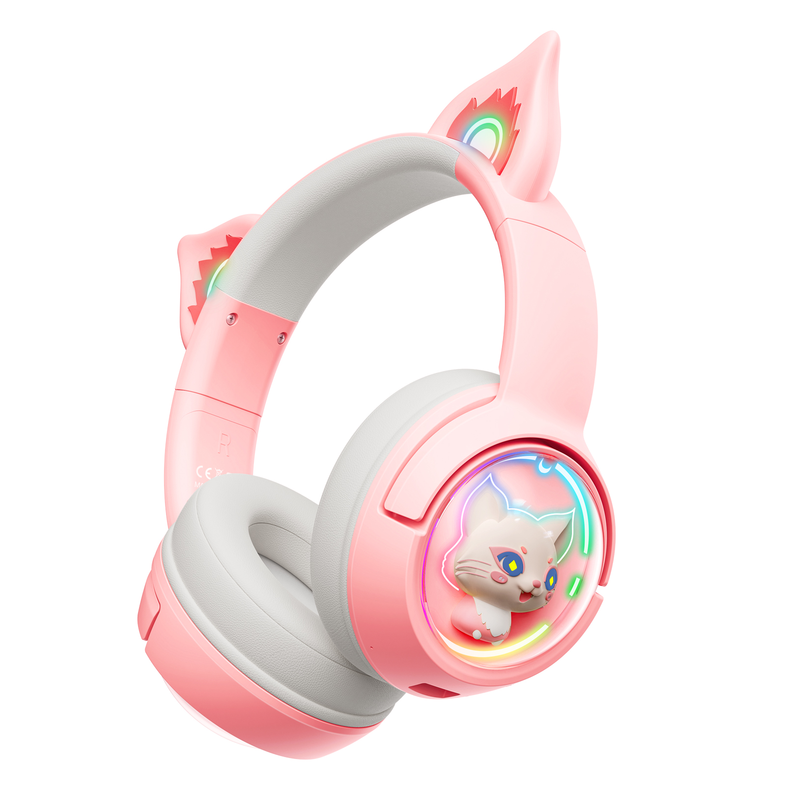 Foto 2 pulgar | Auriculares Inalámbricos Bluetooth Onikuma B5 Rgb Cat Ear - Venta Internacional.
