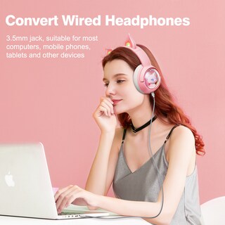 Foto 7 | Auriculares Inalámbricos Bluetooth Onikuma B5 Rgb Cat Ear - Venta Internacional.