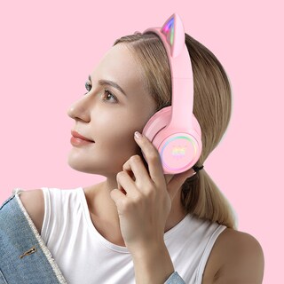 Foto 2 | Auriculares Inalámbricos Onikuma B90 Rgb Cat Ear Bt 5.0 - Venta Internacional.