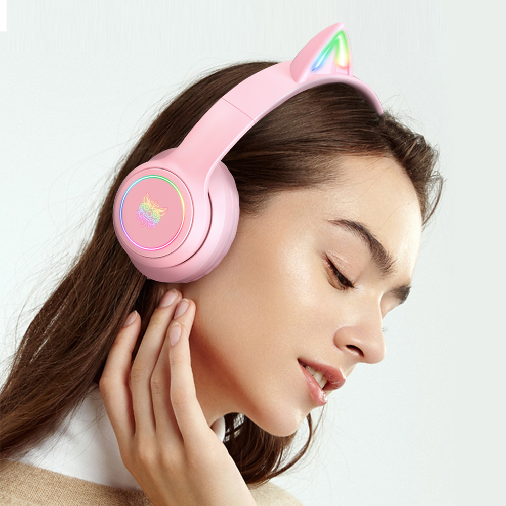 Foto 4 pulgar | Auriculares Inalámbricos Onikuma B90 Rgb Cat Ear Bt 5.0 - Venta Internacional.