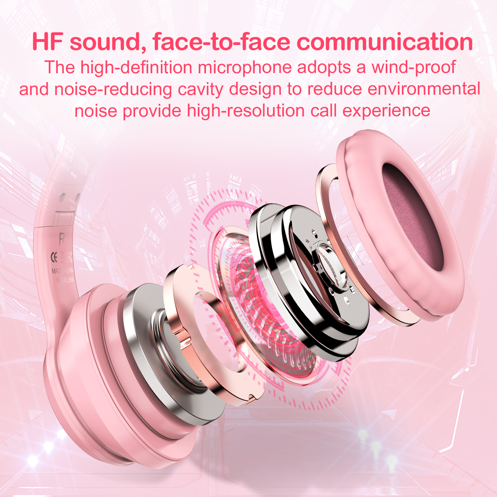 Foto 7 pulgar | Auriculares Inalámbricos Onikuma B90 Rgb Cat Ear Bt 5.0 - Venta Internacional.