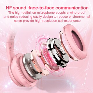 Foto 6 | Auriculares Inalámbricos Onikuma B90 Rgb Cat Ear Bt 5.0 - Venta Internacional.
