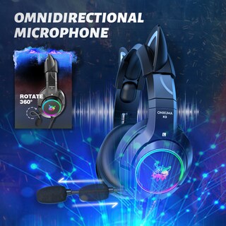 Foto 4 | Auriculares Onikuma K9 Cat On-ear Jack De 3,5 Mm Con Iluminación Rgb - Venta Internacional.