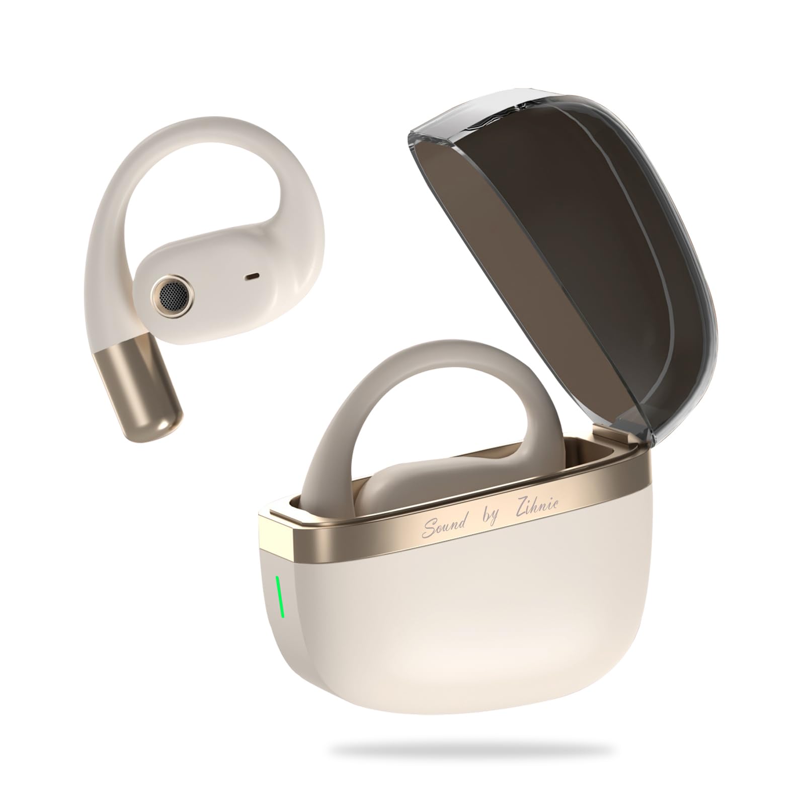 Auriculares Inalámbricos True Wireless Open Ear Zihnic Xp5, Resistentes Al Sudor, Color Beige - Venta Internacional.