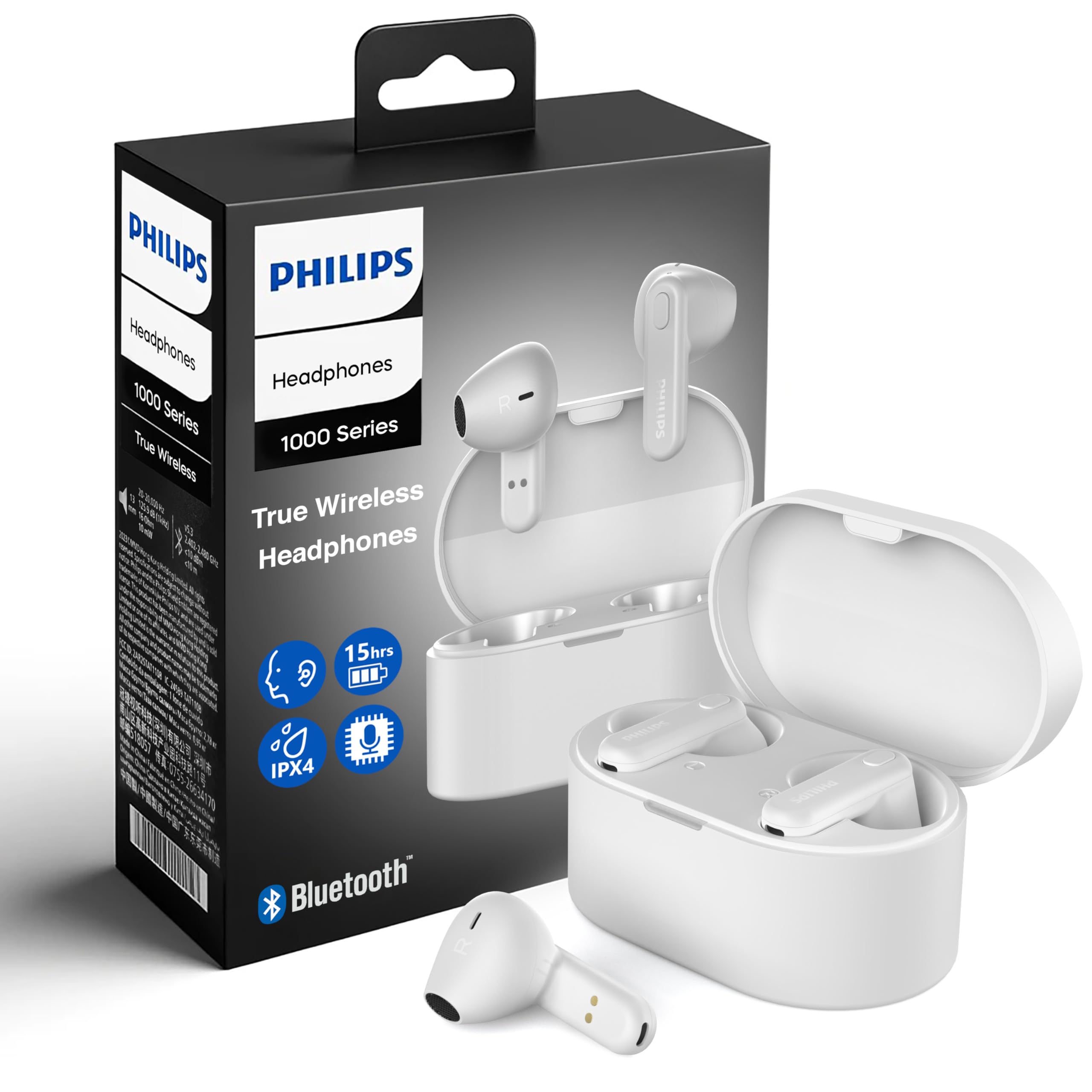Foto 2 pulgar | Auriculares True Wireless Philips Tat1138 Bluetooth 5.3 Blancos - Venta Internacional.