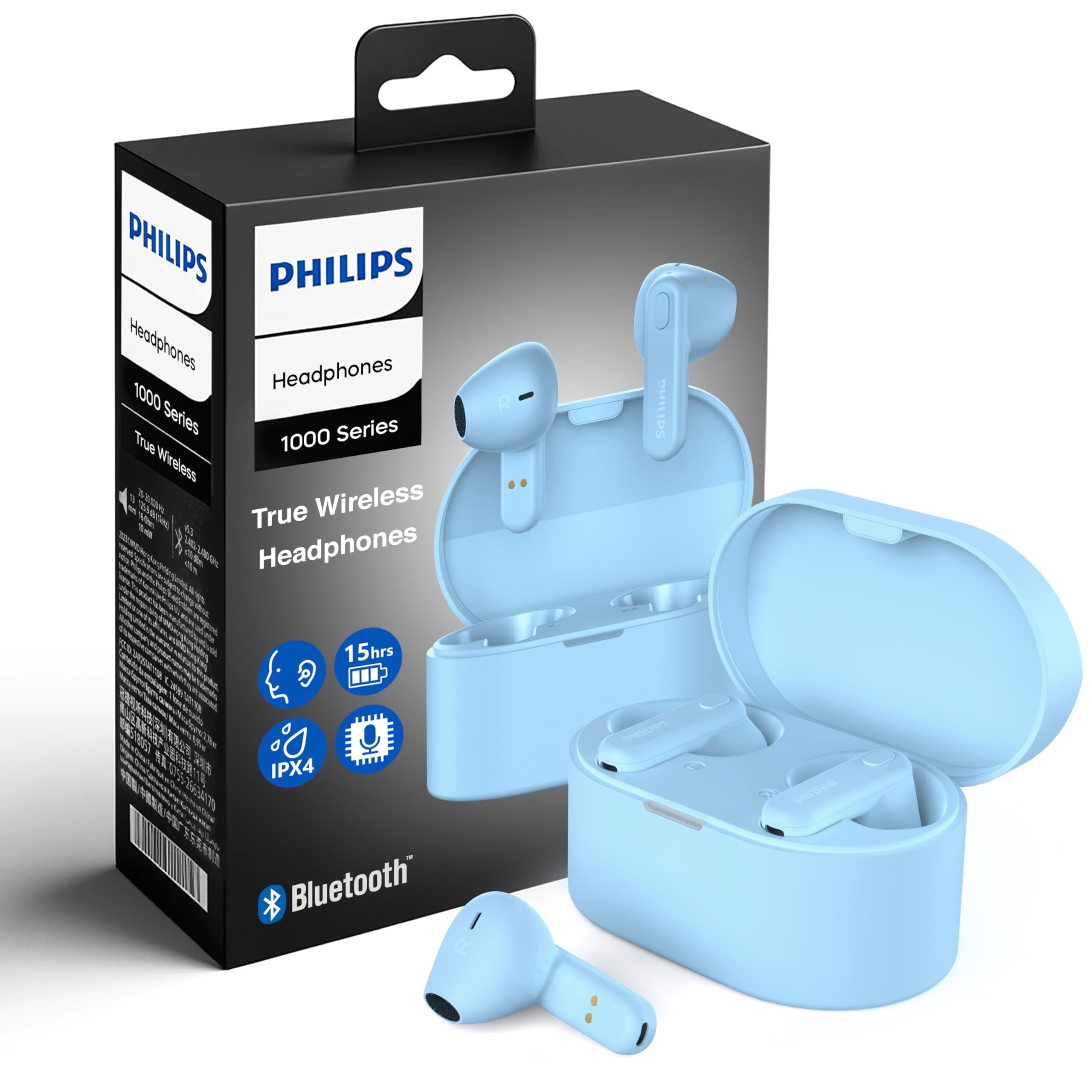 Foto 2 pulgar | Auriculares True Wireless Philips Tat1138 Bluetooth 5.3 Azul - Venta Internacional.