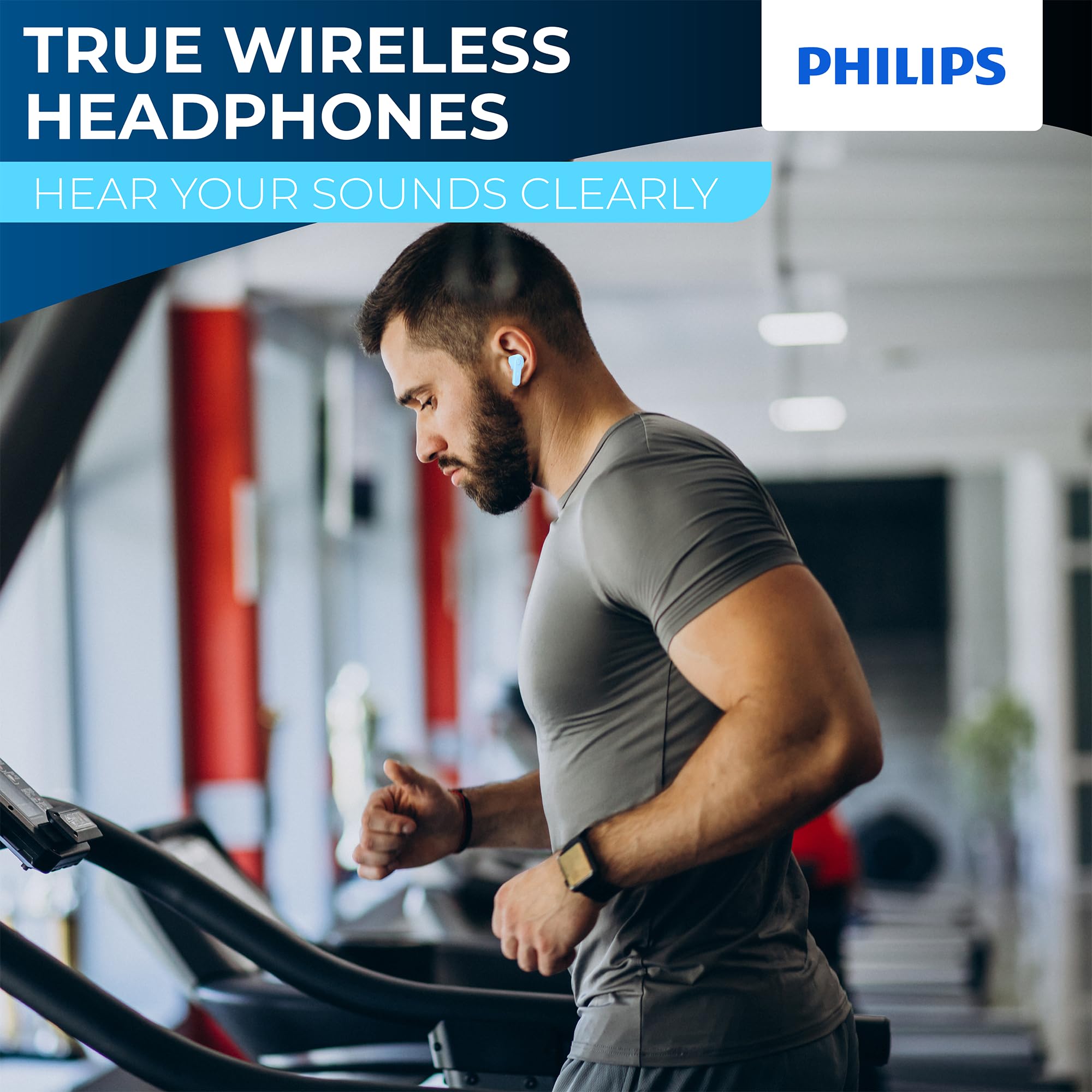 Foto 3 pulgar | Auriculares True Wireless Philips Tat1138 Bluetooth 5.3 Azul - Venta Internacional.