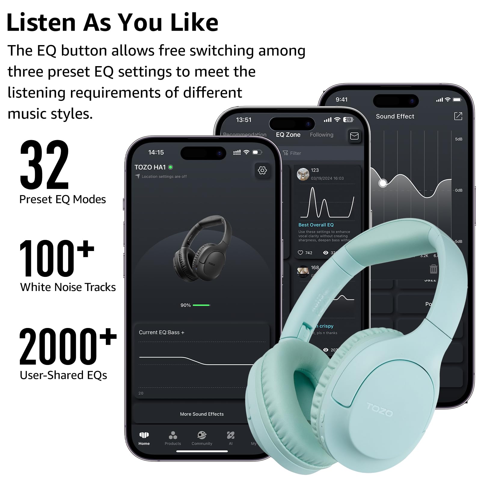 Foto 6 pulgar | Auriculares Tozo Bluetooth 5.4 Para Uso Externo Con Reproducción De 70 Horas - Venta Internacional.