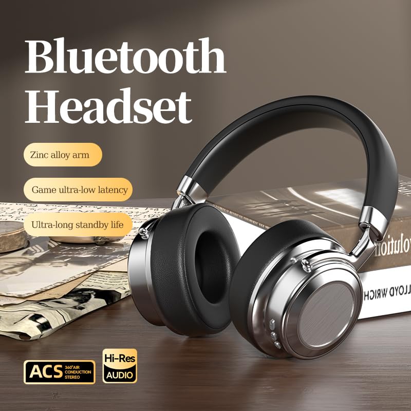 Foto 3 | Auriculares Bluetooth Vintage De Metal Con Batería De 38 Horas - Venta Internacional.