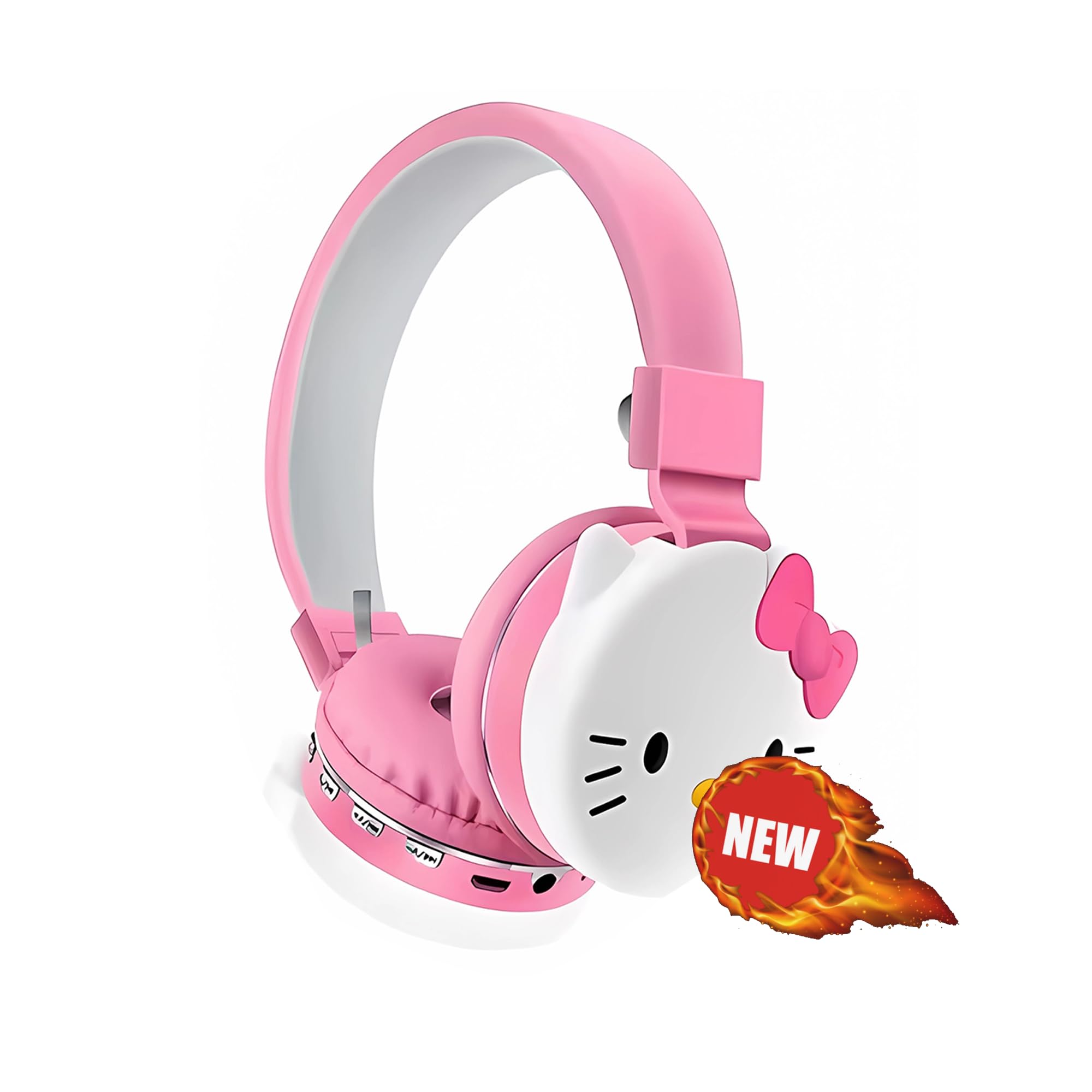 Foto 2 pulgar | Auriculares Bluetooth Genéricos Cartoon Hello Kawaii Pink - Venta Internacional.