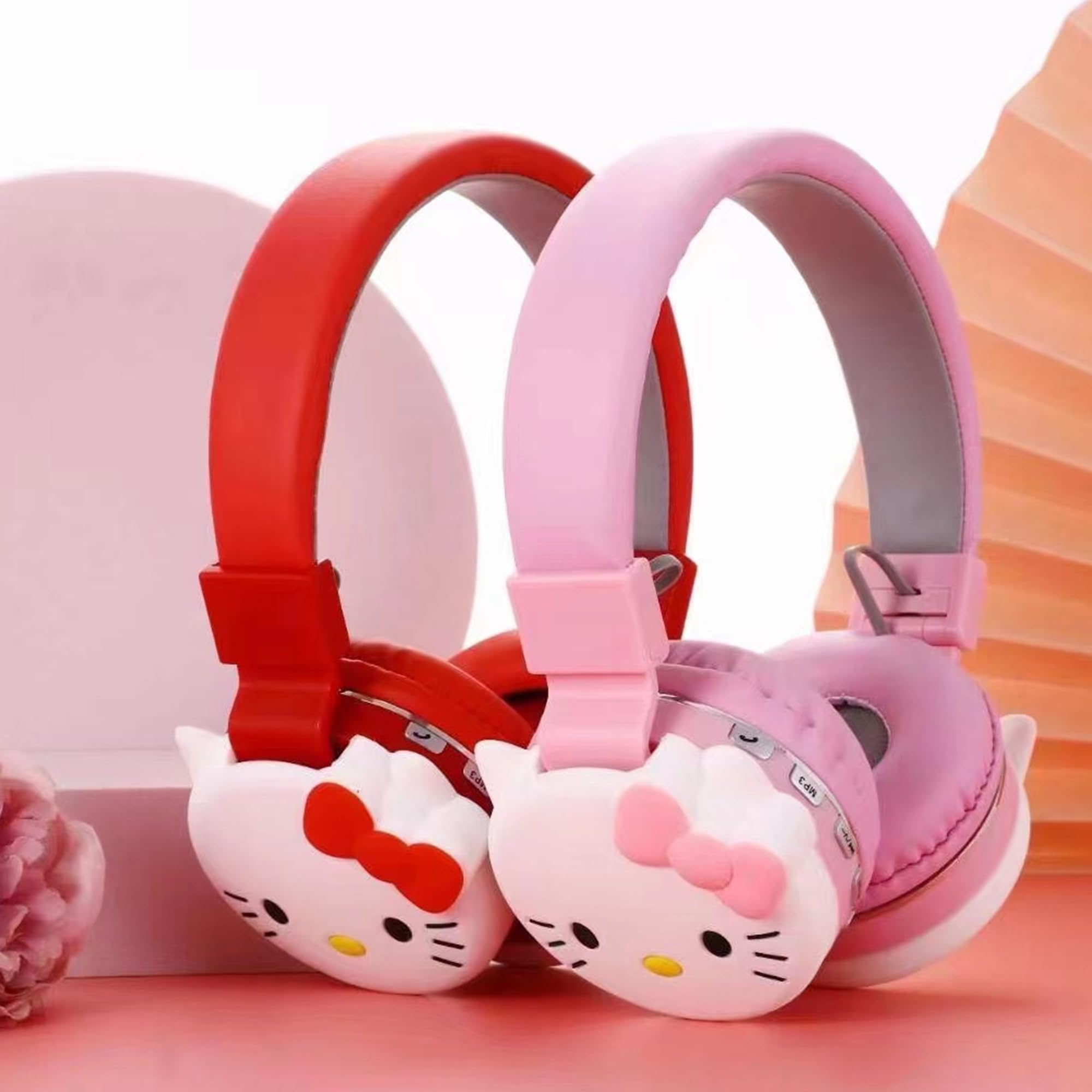 Foto 5 pulgar | Auriculares Bluetooth Genéricos Cartoon Hello Kawaii Pink - Venta Internacional.