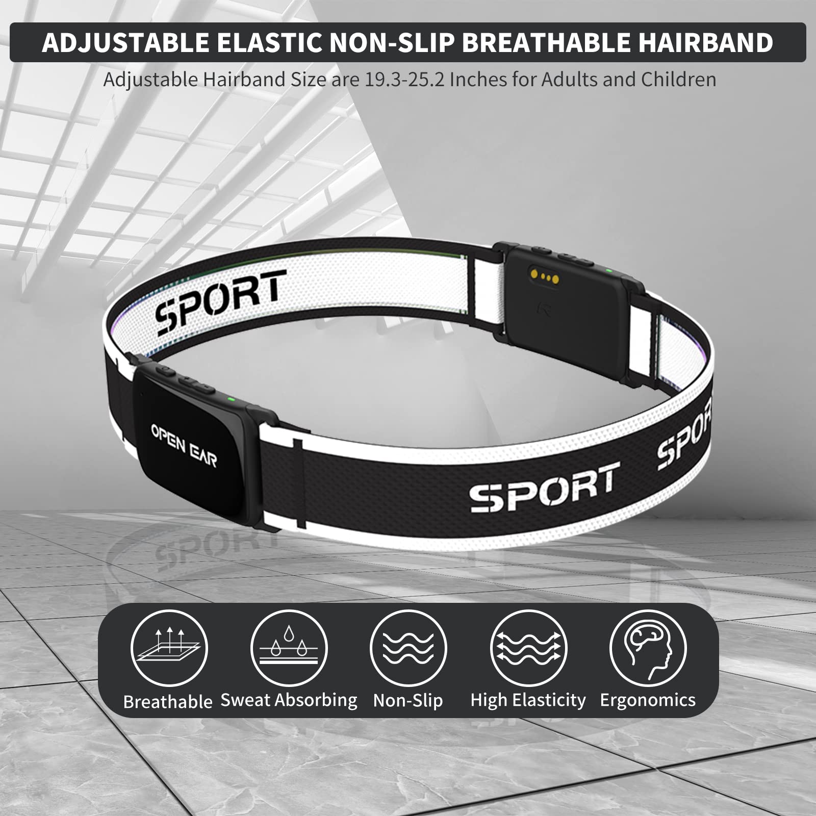 Foto 4 pulgar | Auriculares Bluetooth Con Diadema Deportiva Jimbobo As33 Negros - Venta Internacional.