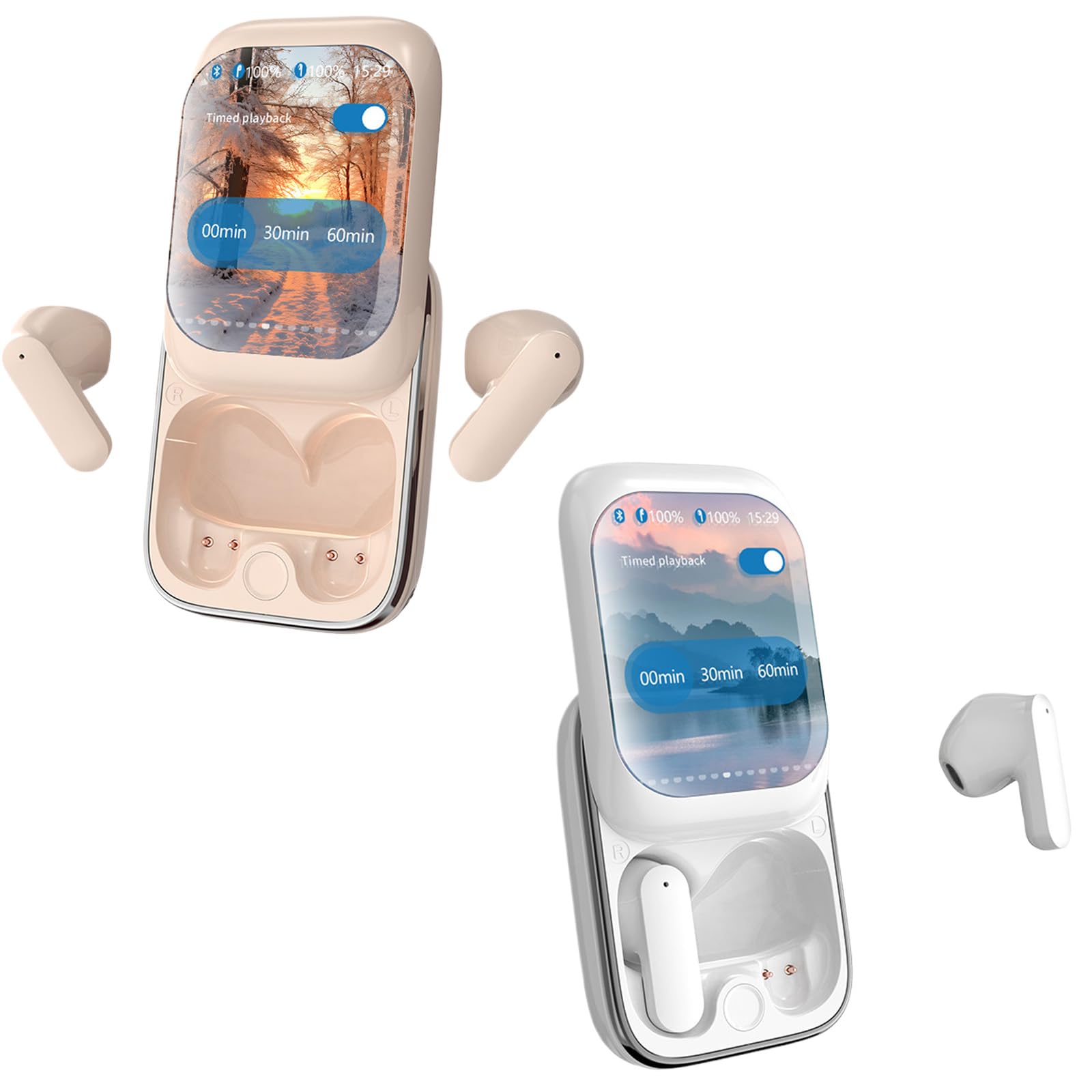 Foto 2 pulgar | Auriculares Inalámbricos Con Pantalla Táctil Inteligente A Todo Color - Venta Internacional.