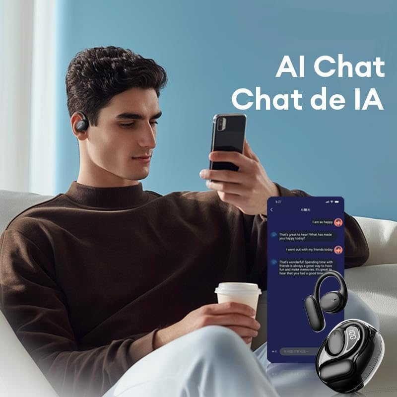 Foto 8 pulgar | Auriculares De Traducción Genéricos 2025 En Tiempo Real, 75 Idiomas (negros) - Venta Internacional.