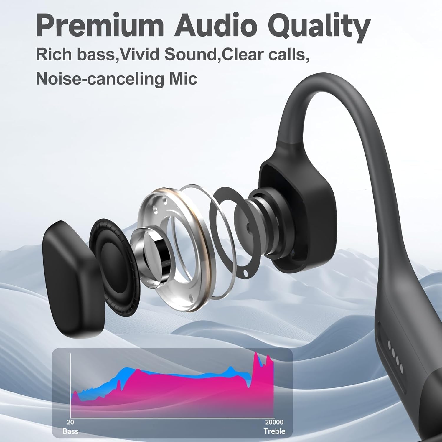 Foto 8 pulgar | Auriculares De Natación Bone Conduction Ipx8 Impermeables Bluetooth 5.4 - Venta Internacional.