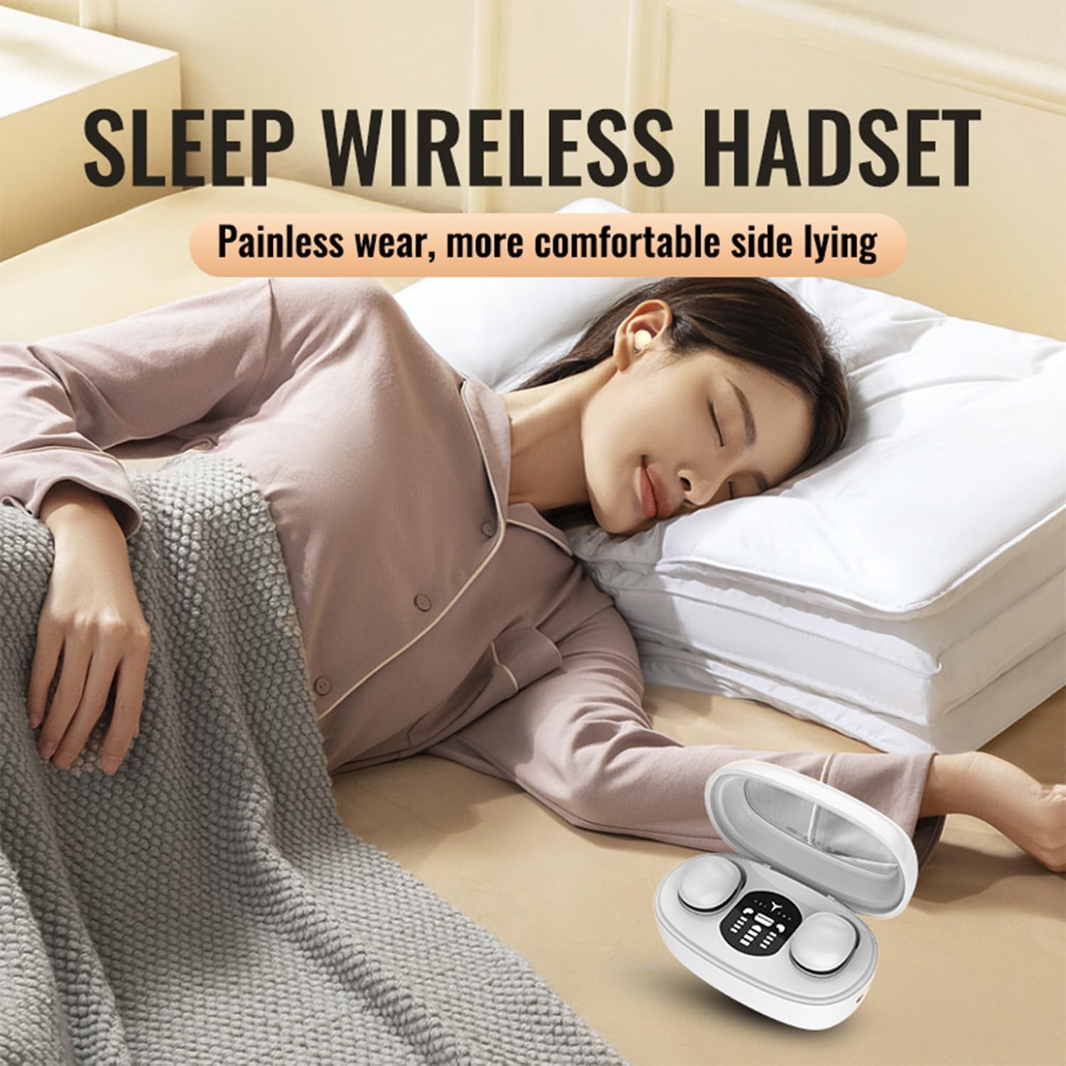 Foto 3 pulgar | Auriculares Para Dormir Genéricos Invisibles, Blancos - Venta Internacional.