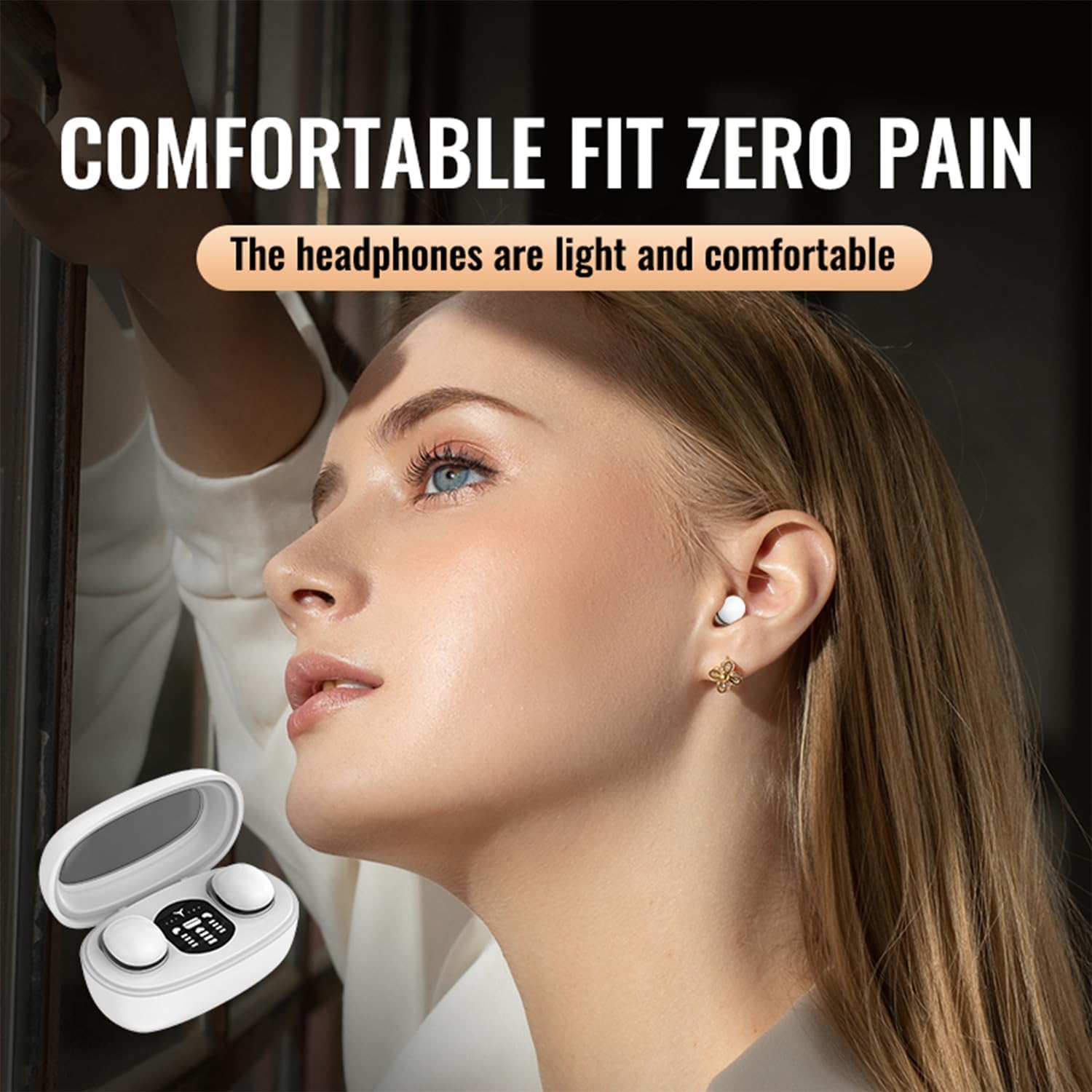 Foto 5 pulgar | Auriculares Para Dormir Genéricos Invisibles, Blancos - Venta Internacional.