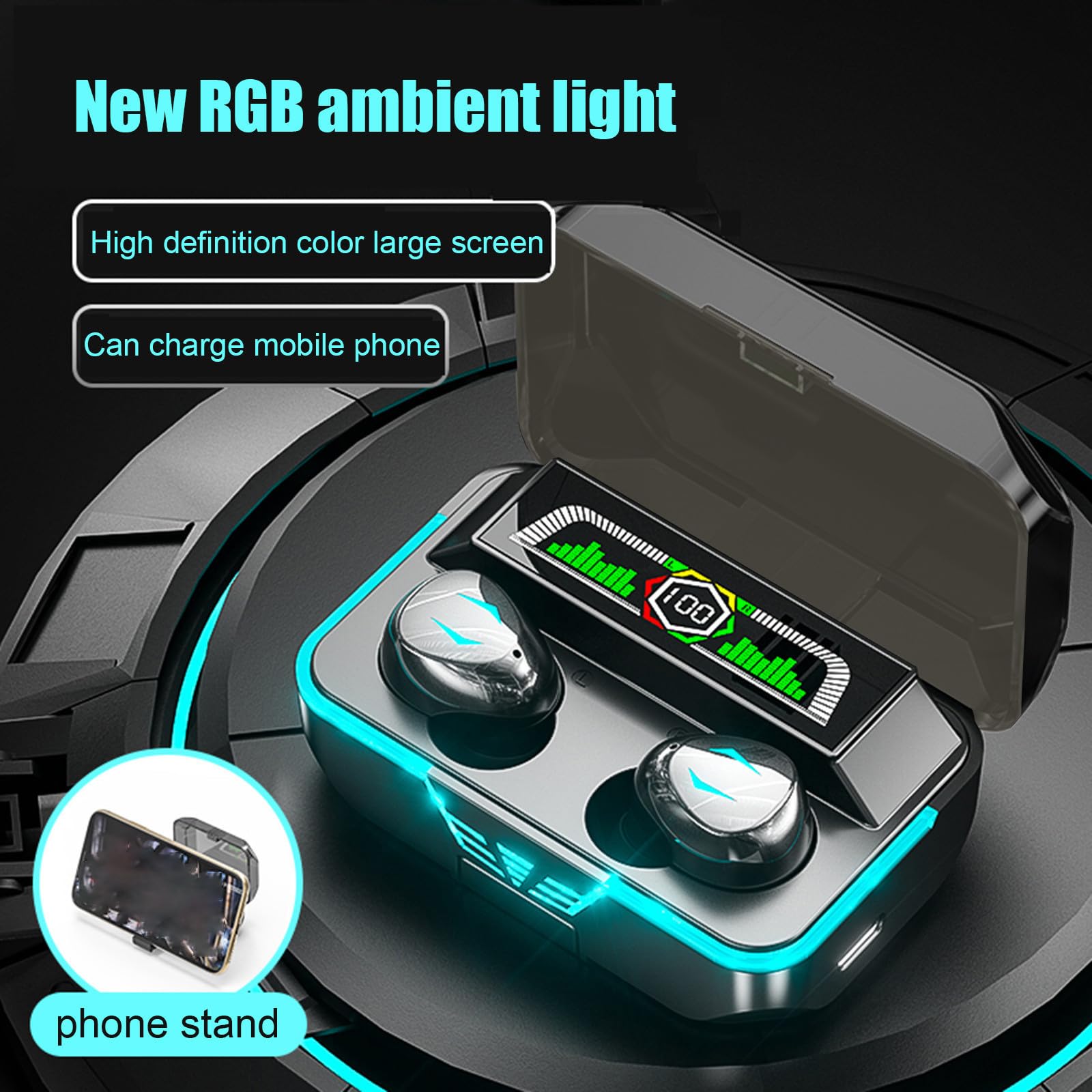 Foto 6 pulgar | Auriculares Inalámbricos Bluetooth, 600 Mah, 95 Horas De Funcionamiento - Venta Internacional.