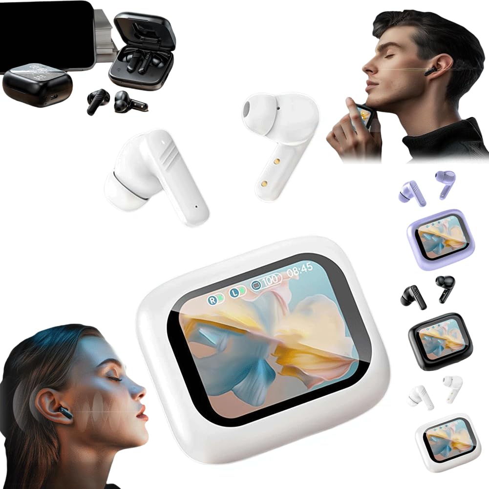 Foto 2 pulgar | Auriculares Bluetooth Smart Touch Screen 5.4 Impermeables Negros - Venta Internacional.