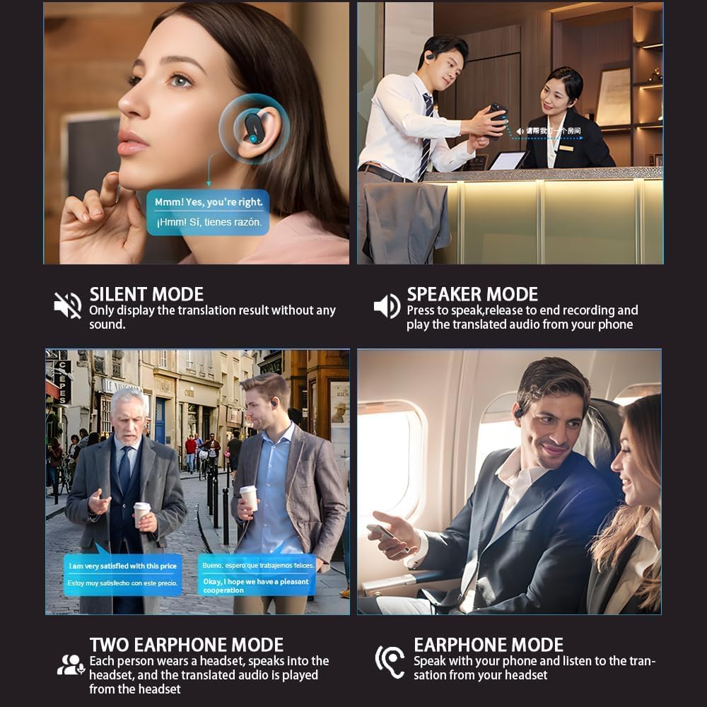 Foto 7 pulgar | Auriculares De Traducción De Idiomas Ai 3 En 1 144 Idiomas Bluetooth 5.4 - Venta Internacional.