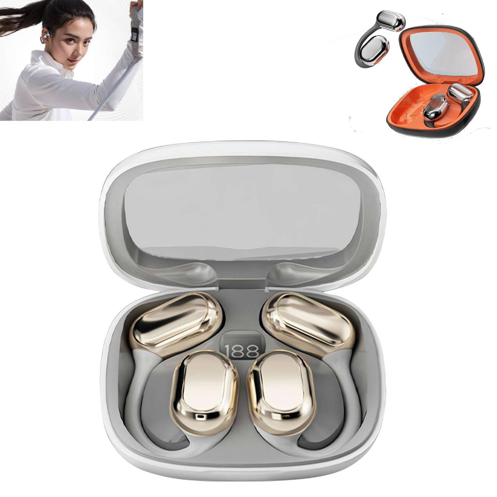 Auriculares Abiertos Inalámbricos Bluetooth Auriculares Deportivos Impermeables - Venta Internacional.