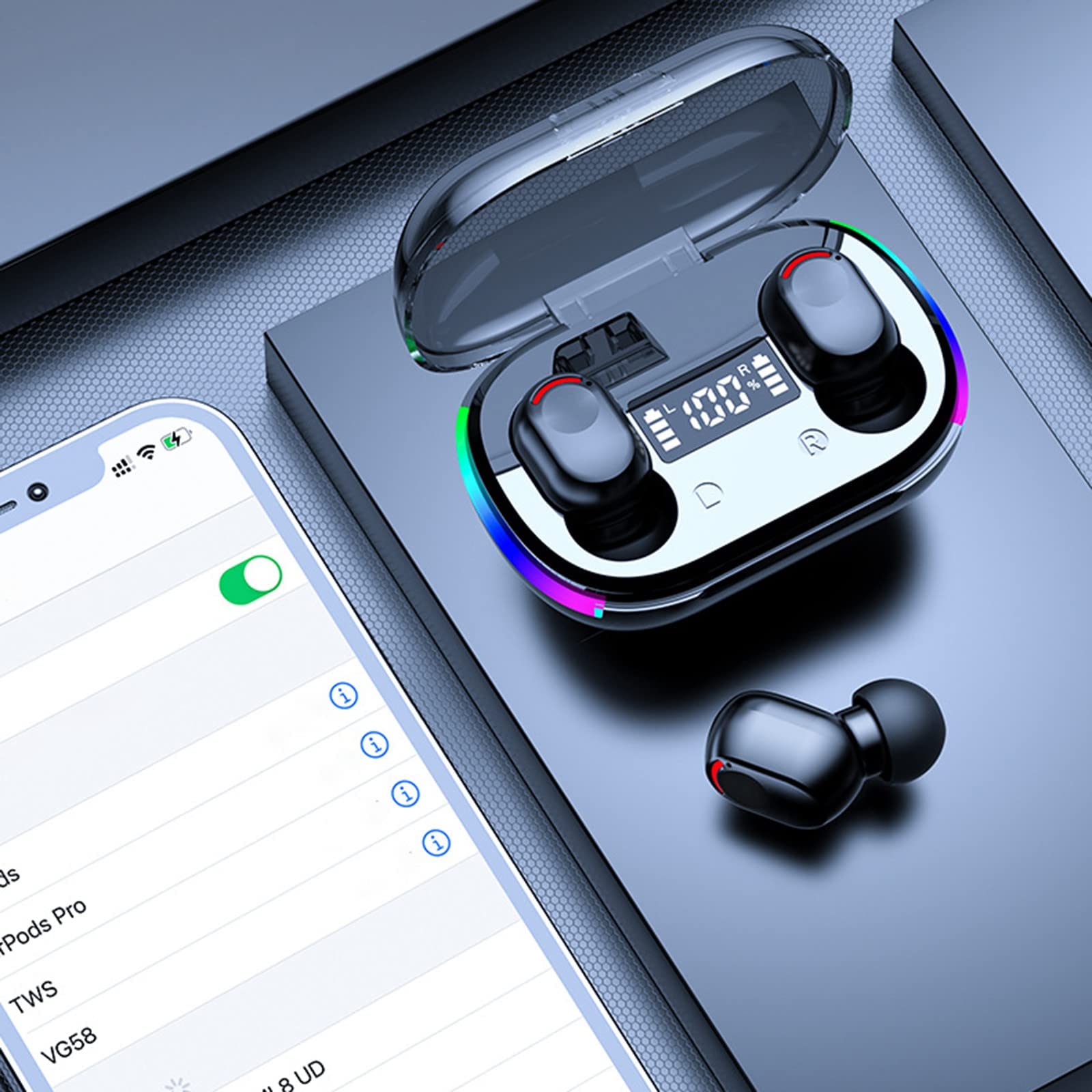 Foto 8 pulgar | Auriculares Inalámbricos Bluetooth 5.3 In-ear Con Micrófono Ipx5 A Prueba De Agua - Venta Internacional.