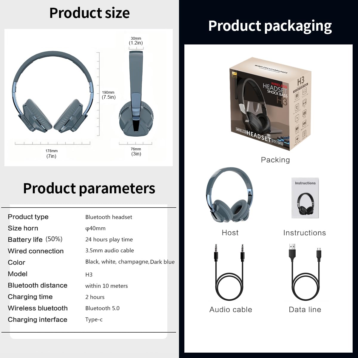 Foto 7 pulgar | Auriculares Bluetooth Genéricos De 2 Núcleos Sin Pérdidas, 24 Horas De Reproducción - Venta Internacional.