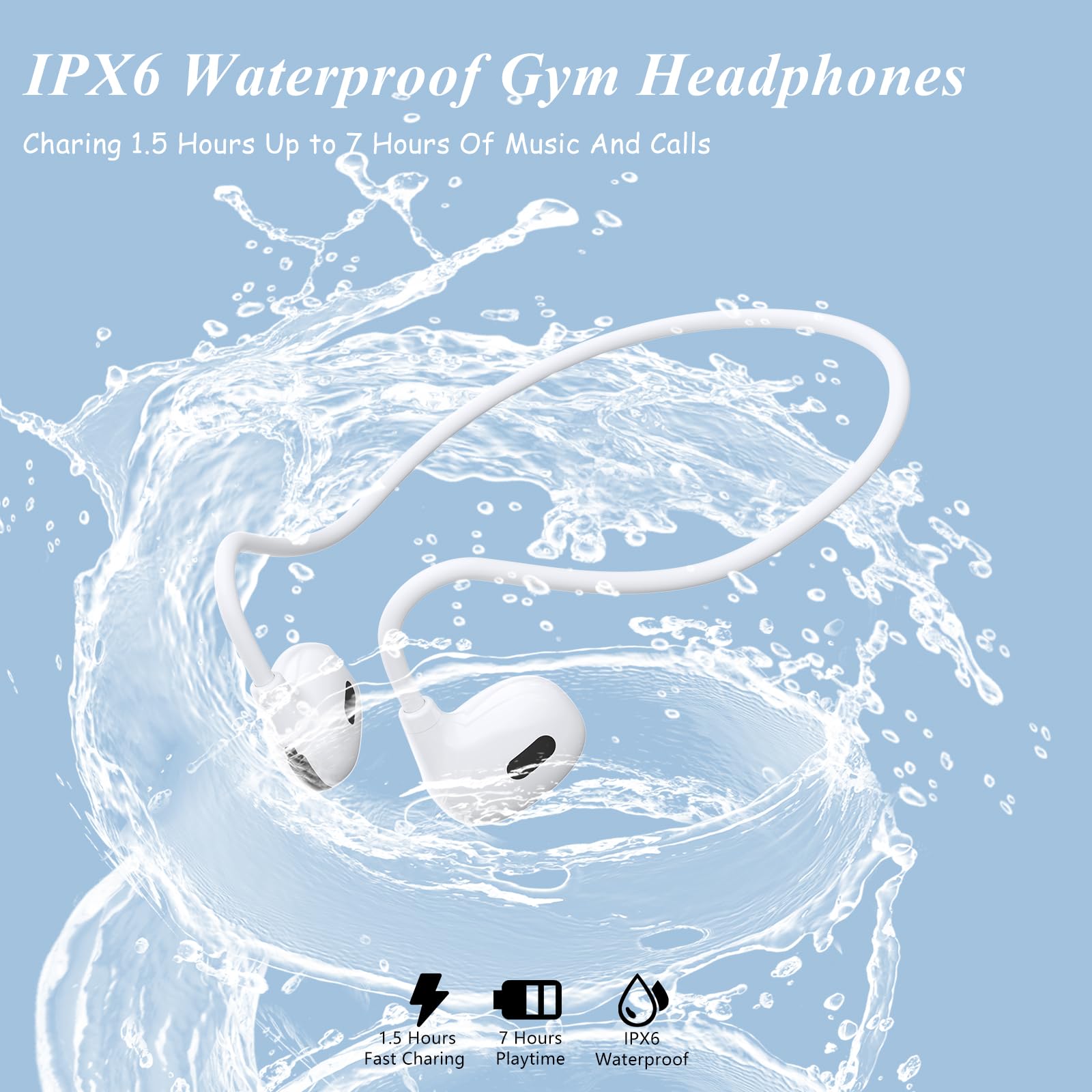 Foto 4 pulgar | Auriculares Inalámbricos Open Ear Bluetooth 5.3 Ipx6 A Prueba De Agua - Venta Internacional.