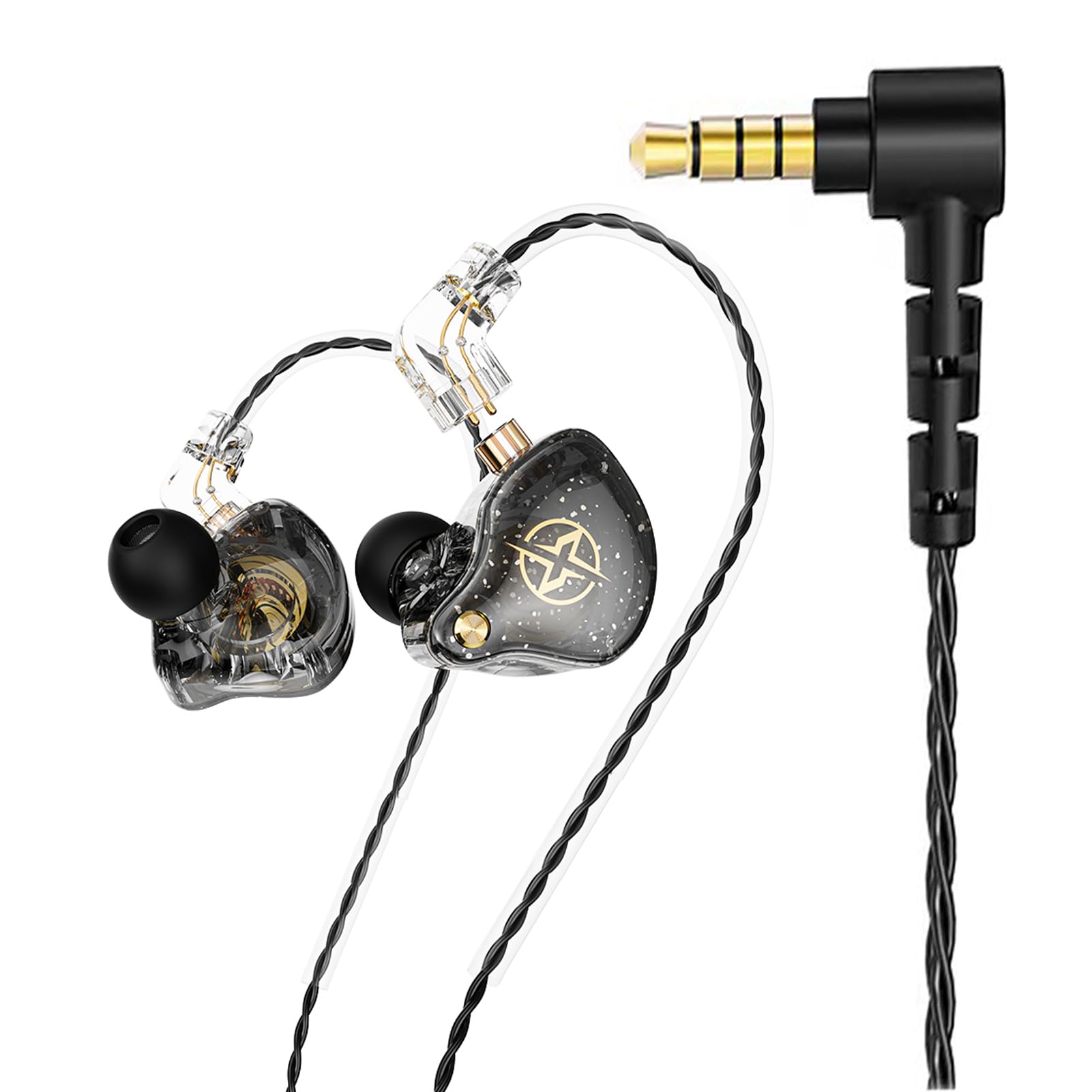 Auriculares Intraurales Dx2 Hifi Con Controlador Dinámico De 10 Mm, Negro - Venta Internacional.